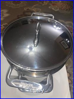 ALL-CLAD 8 Quart Pasta Pot with Perforated Steel Insert Lid 3 Piece Set Pentola