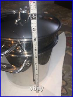 ALL-CLAD 8 Quart Pasta Pot with Perforated Steel Insert Lid 3 Piece Set Pentola
