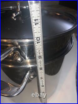 ALL-CLAD 8 Quart Pasta Pot with Perforated Steel Insert Lid 3 Piece Set Pentola