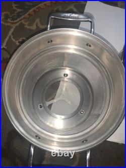 ALL-CLAD 8 Quart Pasta Pot with Perforated Steel Insert Lid 3 Piece Set Pentola
