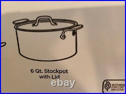 ALL-CLAD D3 4506 3-Ply Stainless Steel 6-Quart Stockpot- BRAND NEW