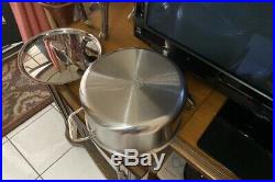 ALL CLAD D5 8 QT STOCK POT Brushed Stainless (No Factory Box See Details)