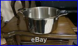 ALL CLAD D5 8 QT STOCK POT Polished Stainless Steel (No Factory Box See Details)