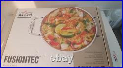 ALL-CLAD FusionTec 7 Quart Stock Pot, Black new