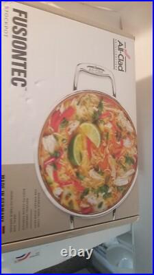 ALL-CLAD FusionTec 7 Quart Stock Pot, Black new