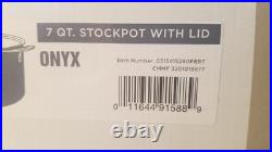 ALL-CLAD FusionTec 7 Quart Stock Pot, Black new