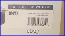 ALL-CLAD FusionTec 7 Quart Stock Pot, Black new