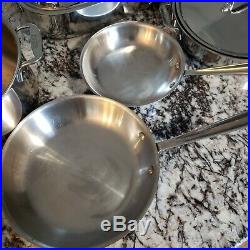 ALL-CLAD Lot of 10 pieces cookware set Stainless