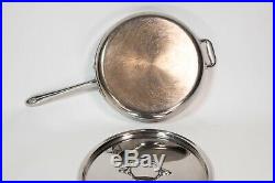 ALL-CLAD Lot of 8 Pieces Cookware Set Stainless Lid Pot Fry Pan All Clad Sauté