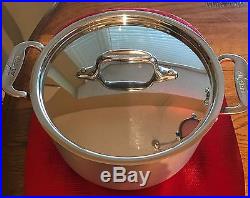 ALL-CLAD MC2 / 8 1/2 STOCK POT withLID- BRUSHED STAINLESS