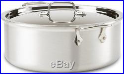 ALL-CLAD Master Chef 2 8 Quart / Qt. Stock Pot with Lid MC2 Stainless 7508 NEW