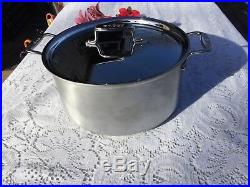 ALL CLAD NEW MC2 ALUMINUM & STAINLESS STEEL 8 Quart STOCK POT withlid FREE SHIP