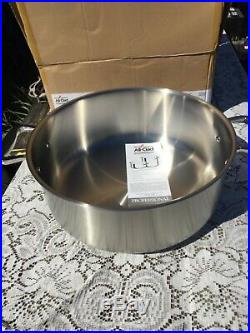 ALL CLAD NEW STAINLESS STEEL 20 QUART PROFESSIONAL RONDEAU STOCK POT Free Ship