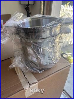 ALL-CLAD Stainless Steel 8 Quart Pasta Pot With Perforated Insert & Lid