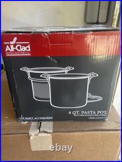 ALL-CLAD Stainless Steel 8 Quart Pasta Pot With Perforated Insert & Lid