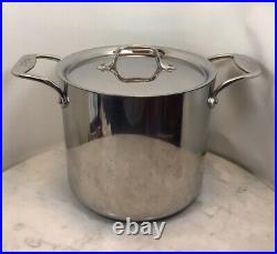 ALL-CLAD Stainless with d5 7qt Stock Pot With Lid Made in USA Rare
