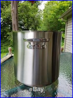 ALL CLAD brushed stainless 36qt COMMERCIAL professional STOCK POT 1st NIB
