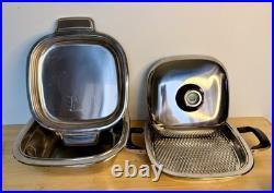 AMC Stainless Steel Cookware Pots Set (steam Grill Pan, Pot, Steamer, Lid) HTF