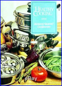 Amway Queen 20 Pc 18-8 Stainless Steel Cookware Stock Pot, Skillet, Sauce Pans