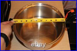 AMWAY QUEEN Stock Pot withLid 3-Ply 18/8 Stainless Steel Made In USA Vintage
