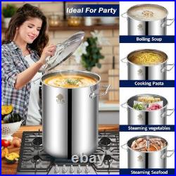 ARC 32QT Stainless Steel Stockpot with 200,000BTU Propane Burner 36 In Mix Spoon