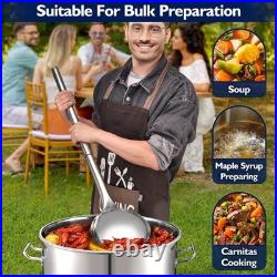 ARC 32QT Stainless Steel Stockpot with 200,000BTU Propane Burner 36 In Mix Spoon
