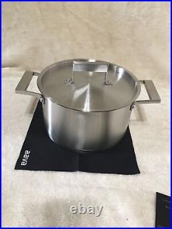 Aava Elements Stainless Steel Stock Pot with Lid New in Box MSRP $850