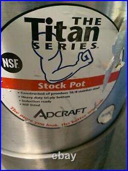 Admiral Craft SSP-40 Titan SeriesT Stock Pot 40 Qt. With Cover