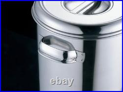 Akagawa Stainless Deep Stock Pot 30cm 21L with Lid Scale Japan SUS304
