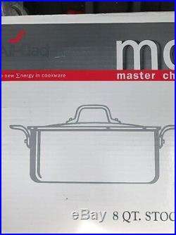 AllClad Master Chef 2 8 Quart Stock Pot With Lid MC2 Stainless All Clad