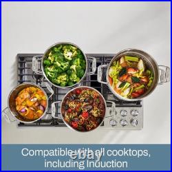 AllClad Stockpot 12 qt Stainless Steel Multipot With Insert & Lid, Stainless