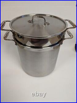 All-Clad 12QT Stainless Steel Multi-Pot Withlid, Perforated Insert & Steamer