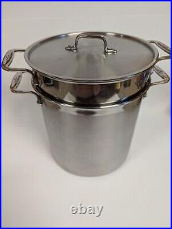 All-Clad 12QT Stainless Steel Multi-Pot Withlid, Perforated Insert & Steamer