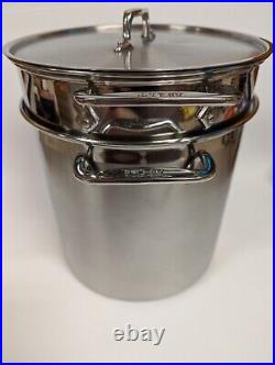 All-Clad 12QT Stainless Steel Multi-Pot Withlid, Perforated Insert & Steamer