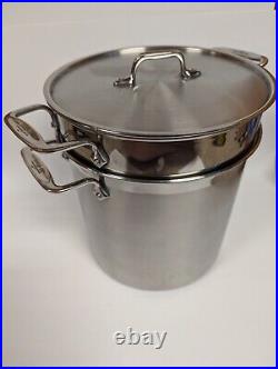 All-Clad 12QT Stainless Steel Multi-Pot Withlid, Perforated Insert & Steamer