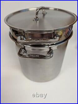 All-Clad 12QT Stainless Steel Multi-Pot Withlid, Perforated Insert & Steamer