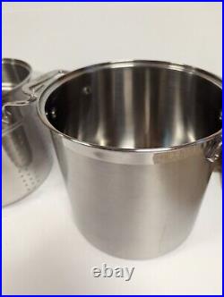All-Clad 12QT Stainless Steel Multi-Pot Withlid, Perforated Insert & Steamer