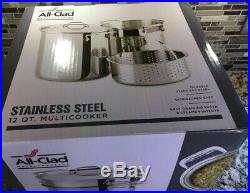 All-Clad 12 QT Stainless Steel Multi-Cooker Set NEW SEALED