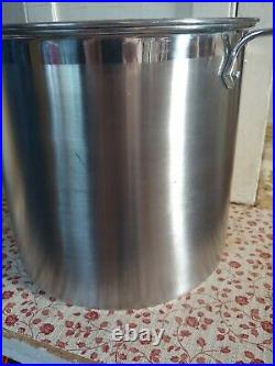 All Clad 12 Qt Brushed Stainless Stockpot 10 Tall No Lid Nice Condition