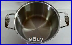 All Clad 12 Qt Stock Pot d5 Brushed Stainless Steel BD55512 New w Lid No Retail