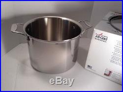 All Clad 12 Qt d5 Stock Pot SD55512 Polished Stainless 5 Ply New Other