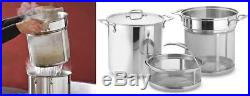 All-Clad 12-Quart Stainless Steel Multi-Cooker Kitchen Cookware Stock Pot