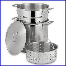 All-Clad 12-Quart Stainless Steel Multi-Cooker kitchen steaming pasta Stock pot