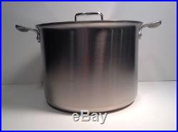 All Clad 12 Quart Stock Pot Stainless Thomas Keller Edition in Box with Lid NEW
