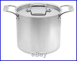 All Clad 12 quart d5 STOCK POT WITH LID #SD55507 Polished Stainless Steel New