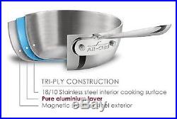 All Clad 16 QT Stainless Steel Stock Pot & Lid