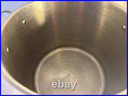 All-Clad 16 Qt Stainless Stock Pot With Lid -EUC
