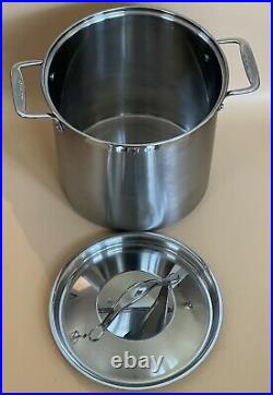 All-Clad 16-Qt. Stockpot With Lid Stainless Steel Great Condition Heavy Base