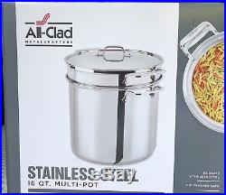 All Clad 16 qt Stock Pot (Multi Pot)Polished Stainless Steel