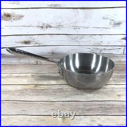 All Clad 1 QT Sauce Pan Stainless Steel No Lid EUC Kitchenware Stock Pot